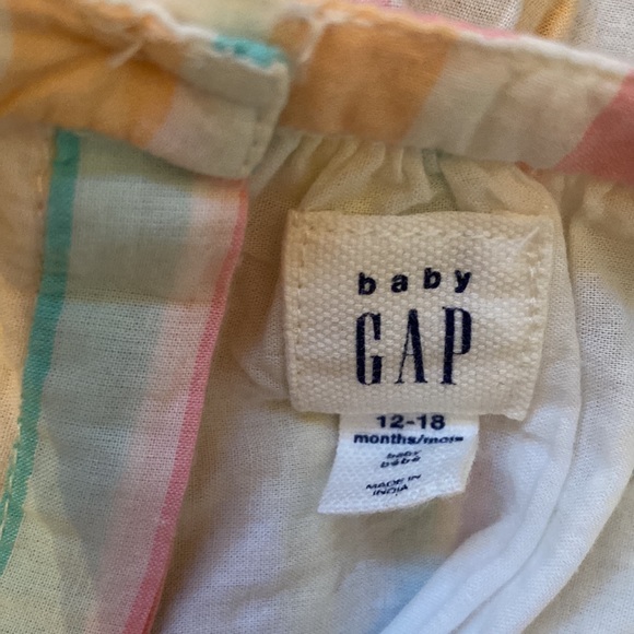 Striped Cotton Summer Dress 💖🧡💛💚 - Picture 3 of 4